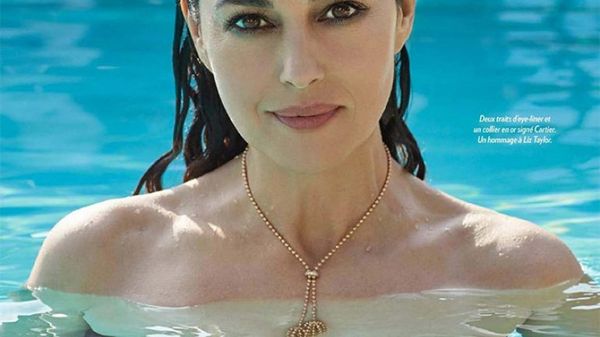 "Amore" η Μόνικα Μπελούτσι μόνο με ένα σεντόνι και ένα περιδέραιο! Μόνικα Μπελούτσι 